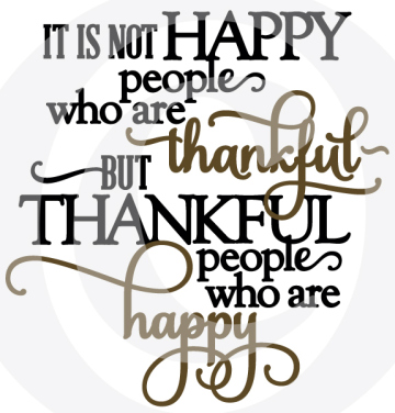 It Is Thankful People Who Are Happy - Thumbnail
